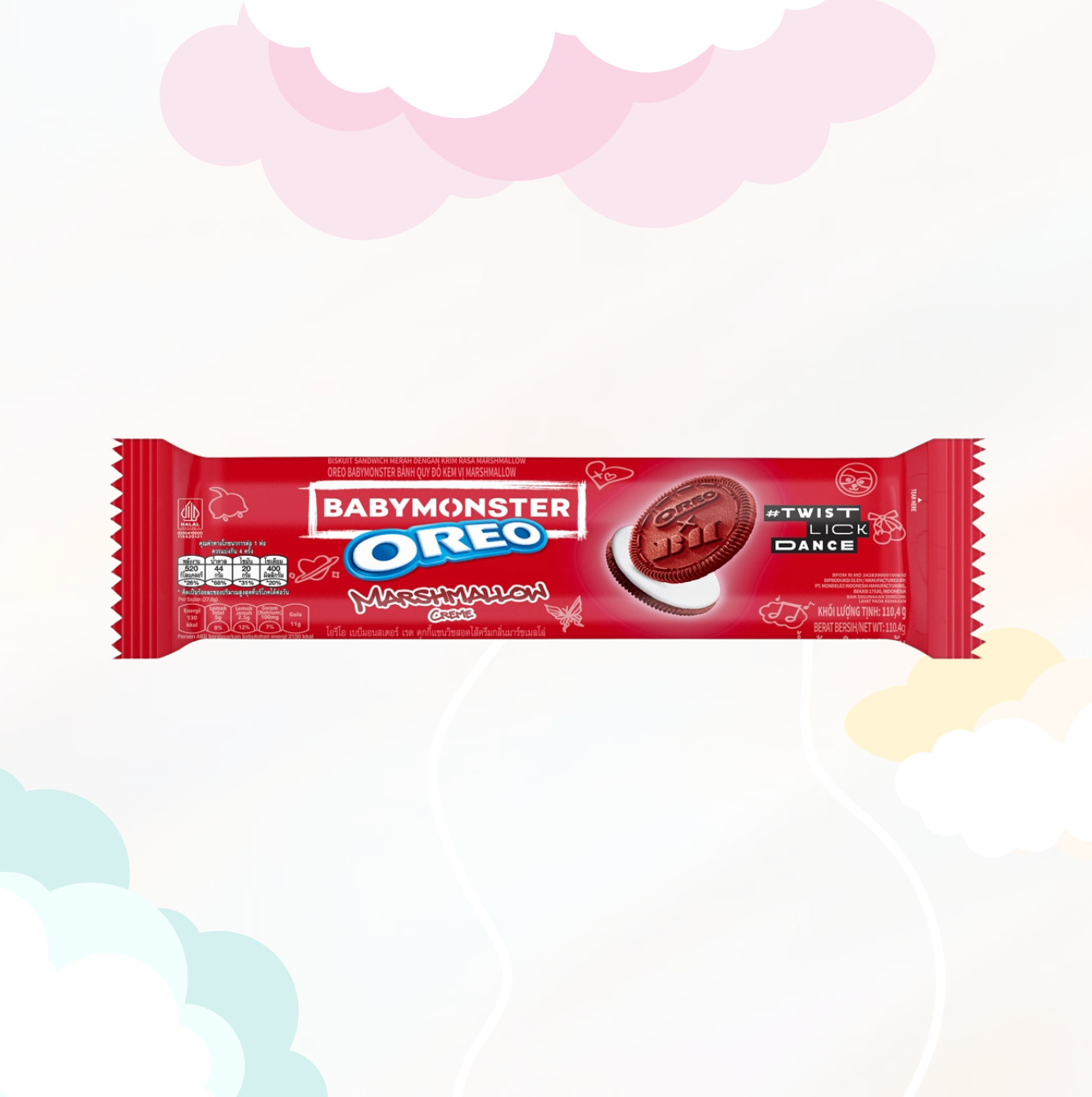 Oreo x Babymonster Marshmallow 110.4g tgtg