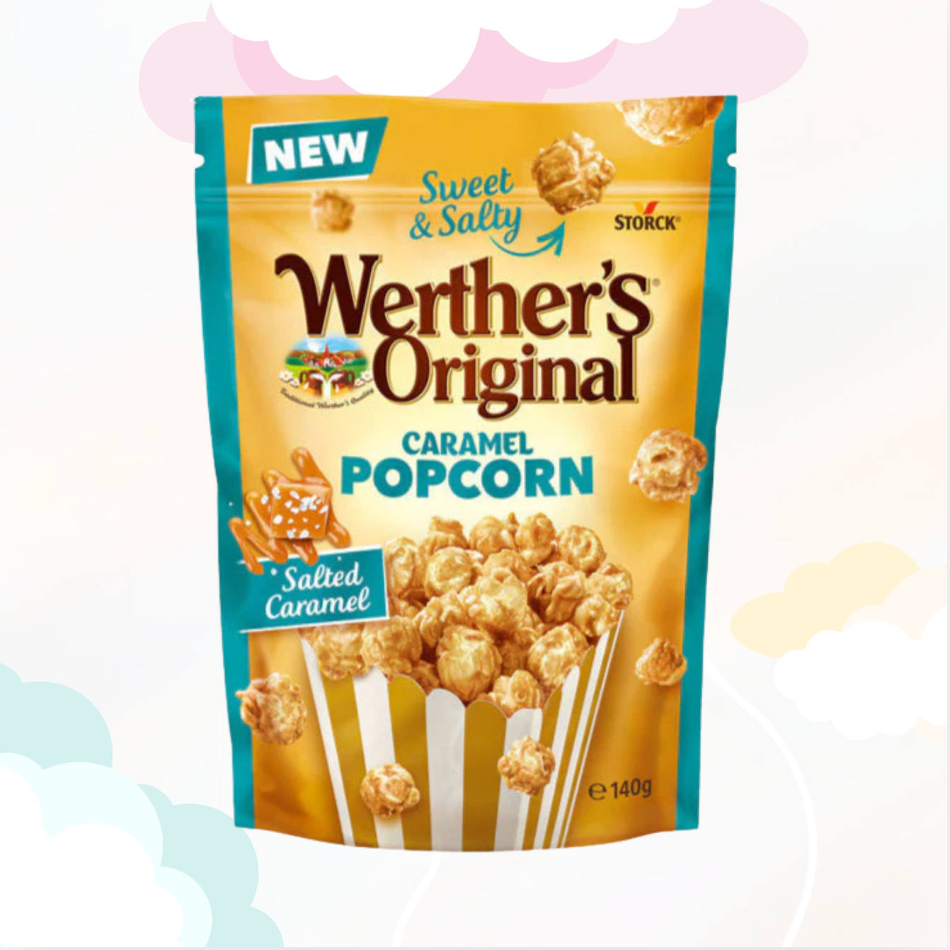 Werther's Gezouten Caramel popcorn 140gr