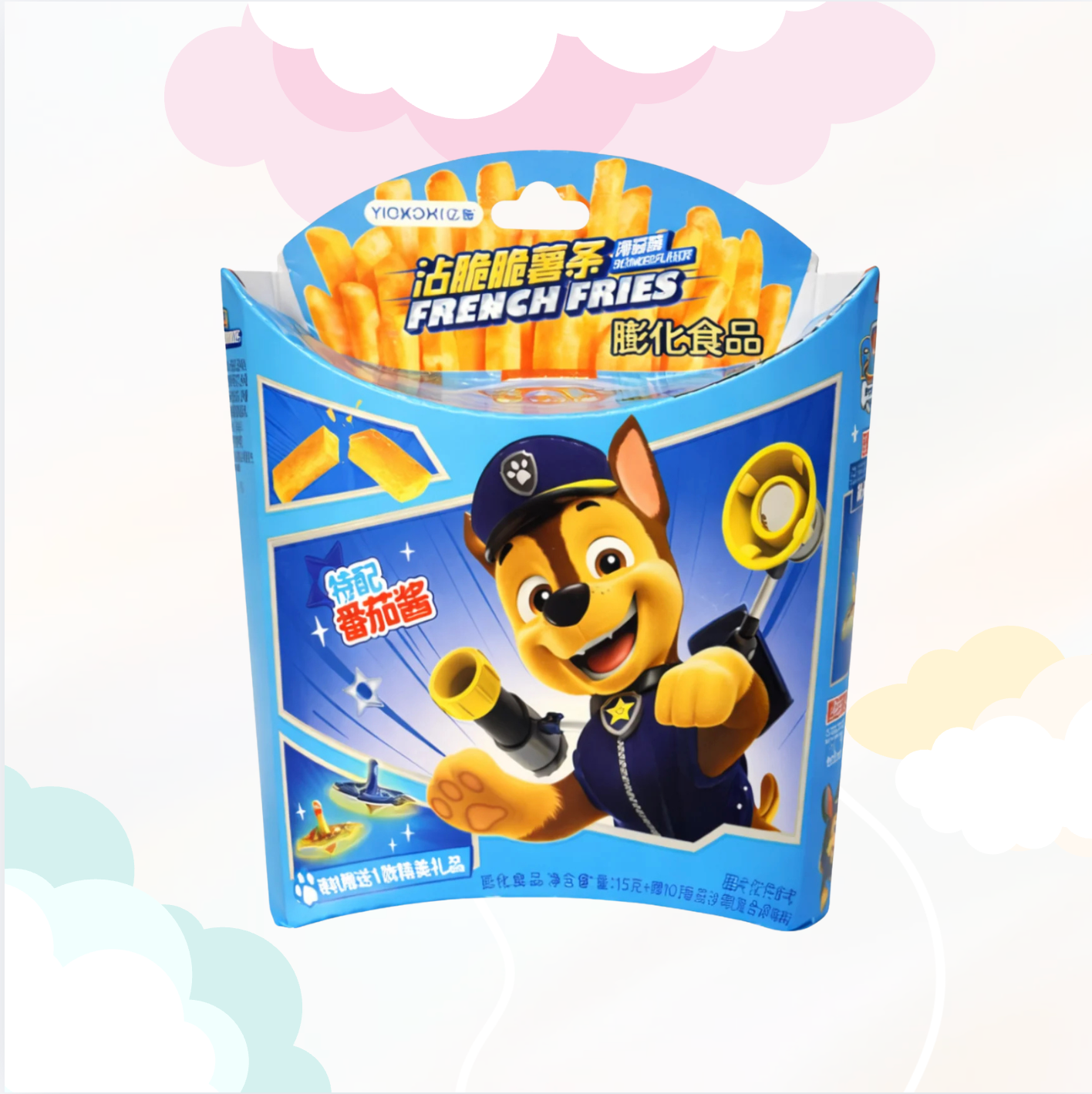 Paw patrol Chase Knapperige Frieten 25gr