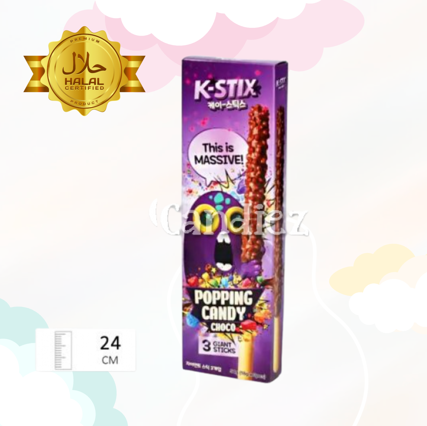 K-Stix Popping Candy Choco 3x18 gr