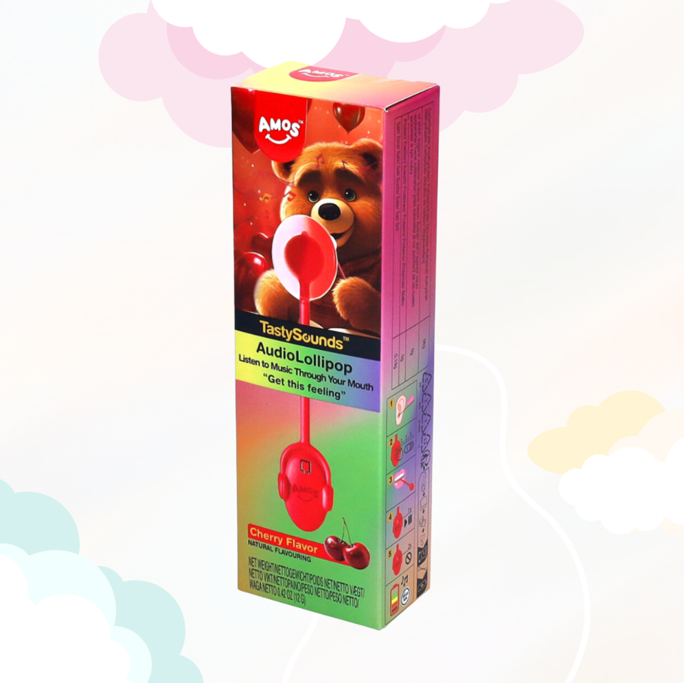 TastySounds Lollipop Cherry Flavor with Music - Get the Feeling