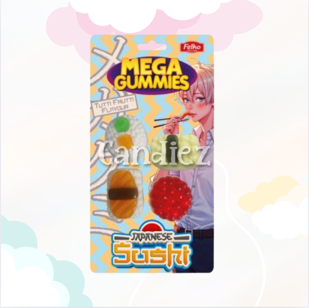 Mega Gummies Japanese Sushi 120gr