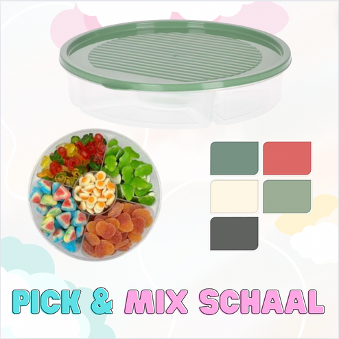 Pick & Mix-Tablett mit 5 Fächern
