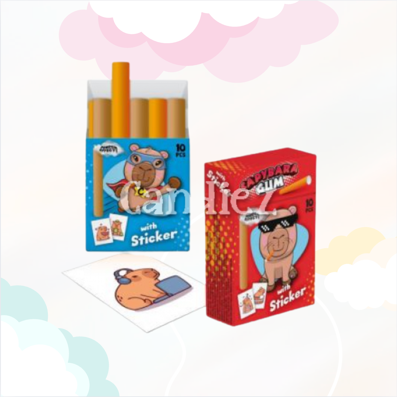 Capibara Gum met sticker 35gr