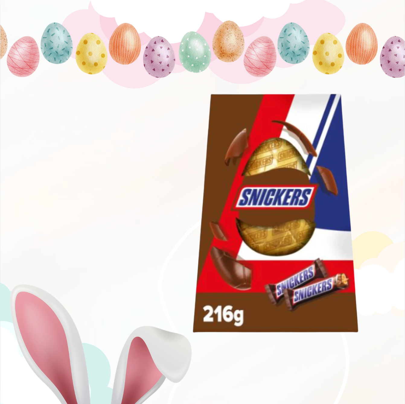 Snickers Mega Paas Ei 216gr