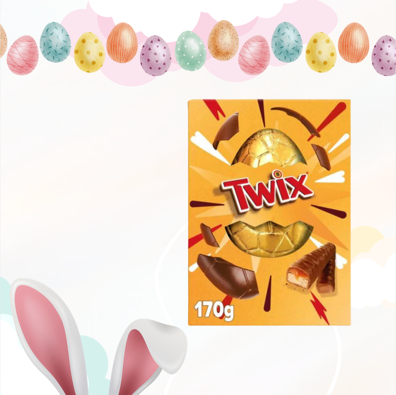 Twix Mega Paas Ei 170gr