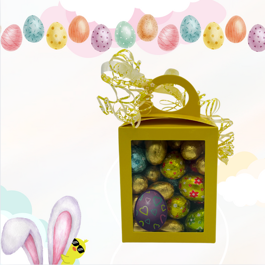 Luxe doosje met 350gr paaseieren