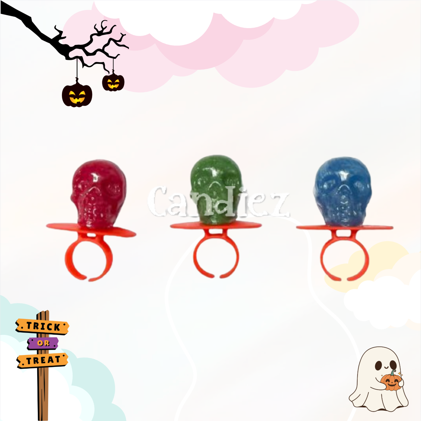 Ring Lolly's met skulls 96gr