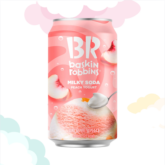 B-R Peach Yoghurt Milky Soda 350ml