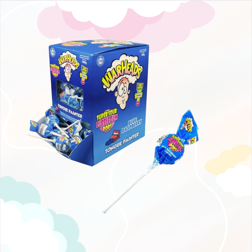 Warheads Bubblegum Pop Blue Raspberry