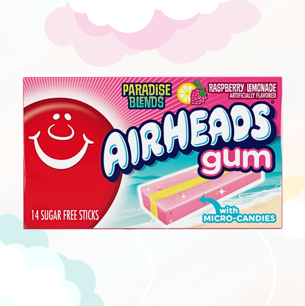 Airheads gum Raspberry/lemonade o% suiker